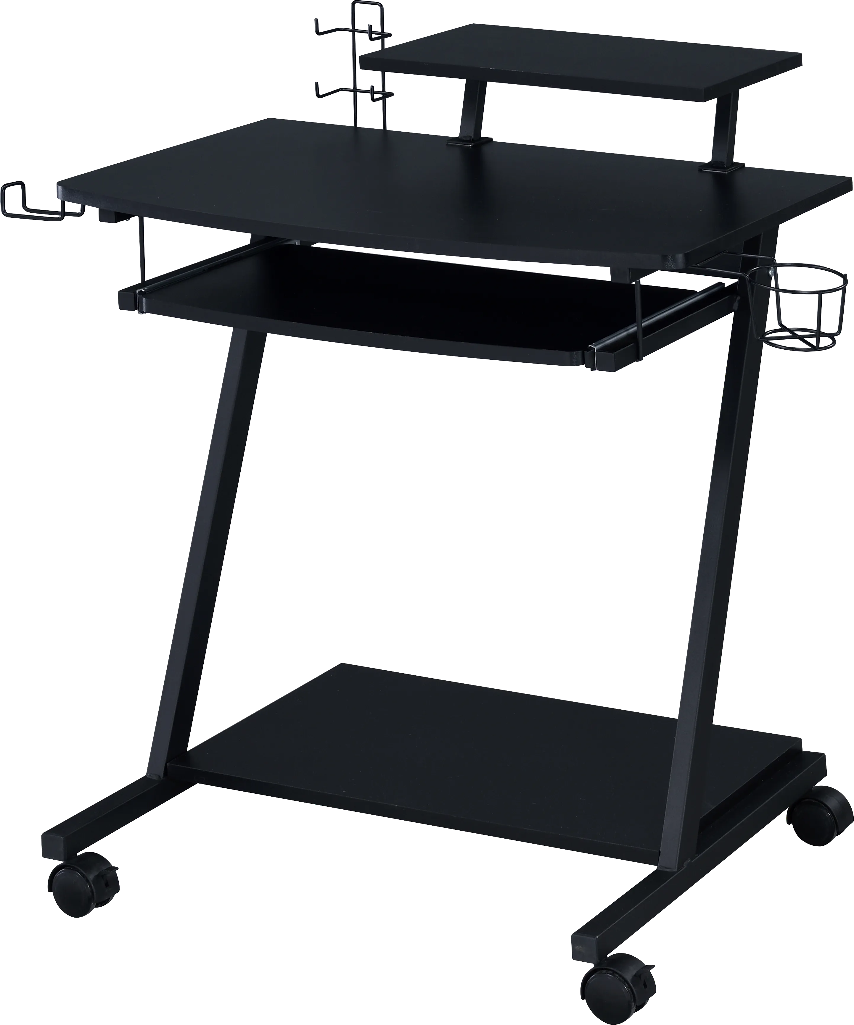 Mansy Black Computer Desk - Thumbnail - Image 1