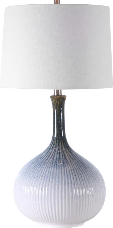 Kalie Boulevard Blue Lamp