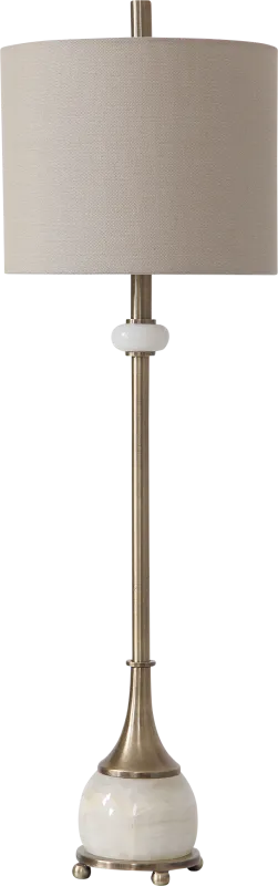 Chloe Club Brass Lamp