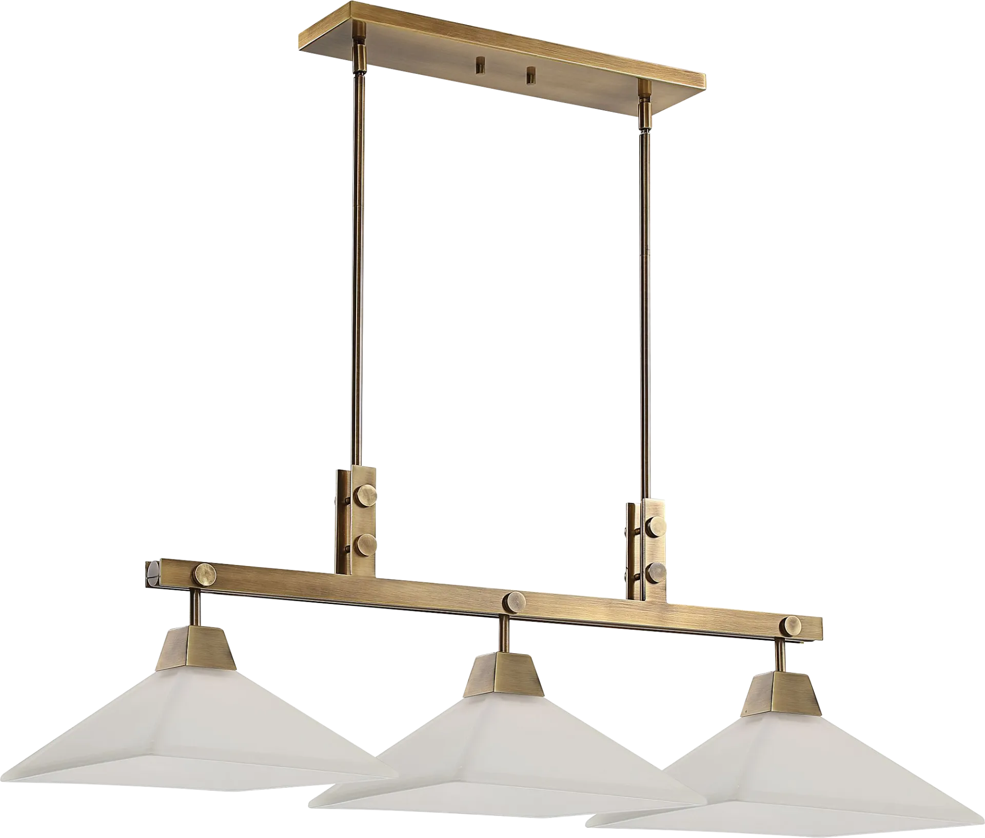 Caira Drive Brass Chandelier - Image 1