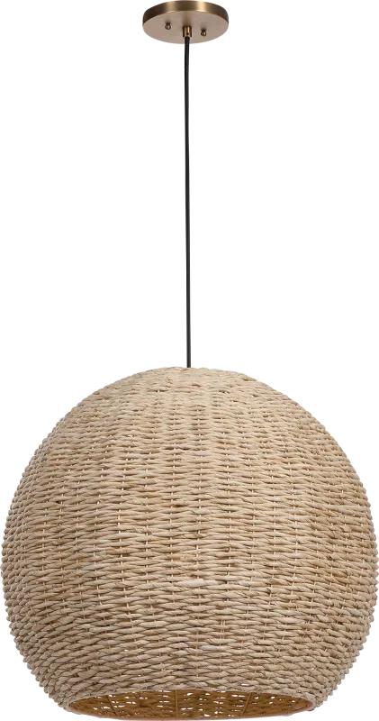 Larch Bay Brass Pendant