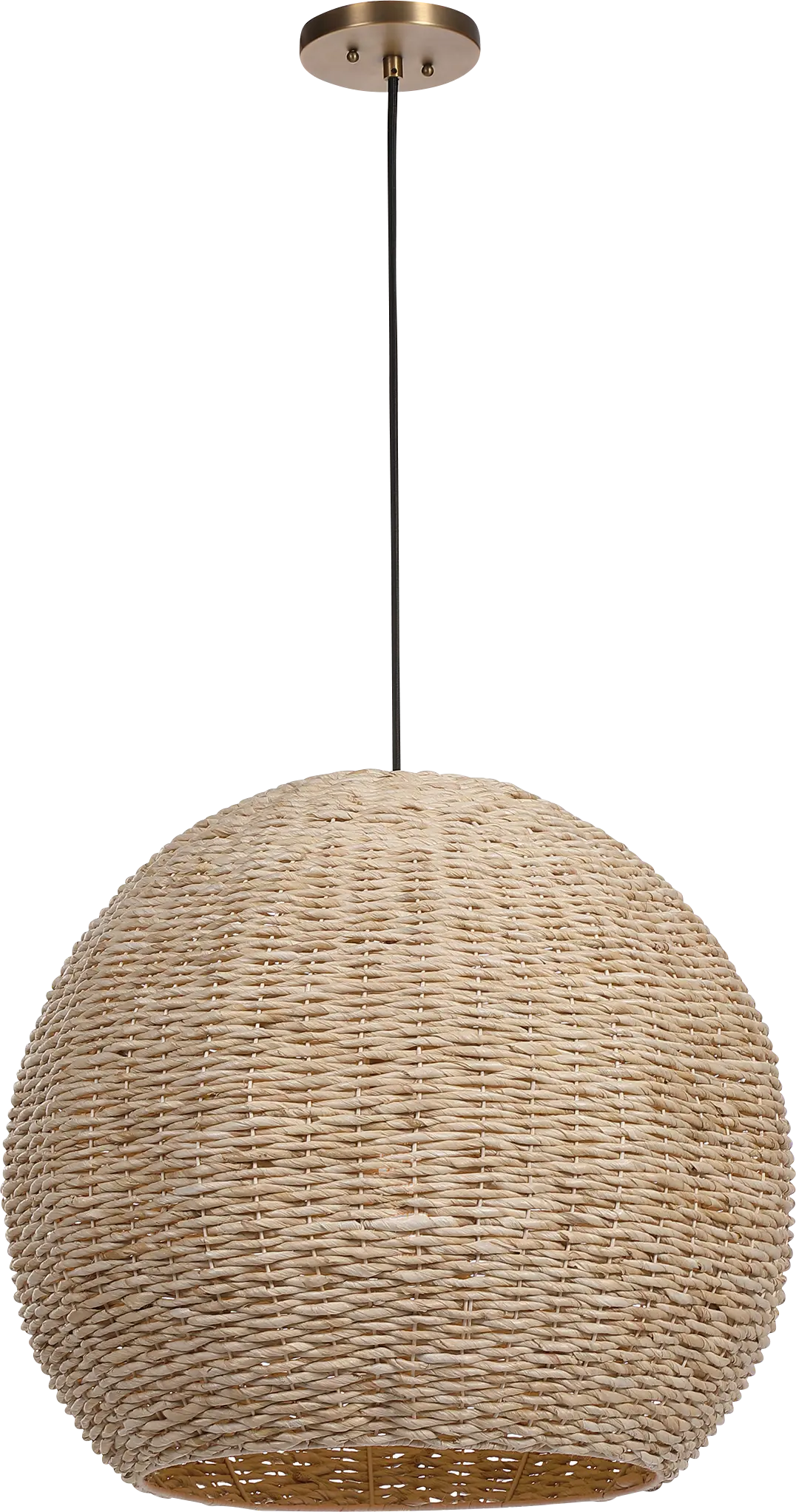 Larch Bay Brass Pendant
