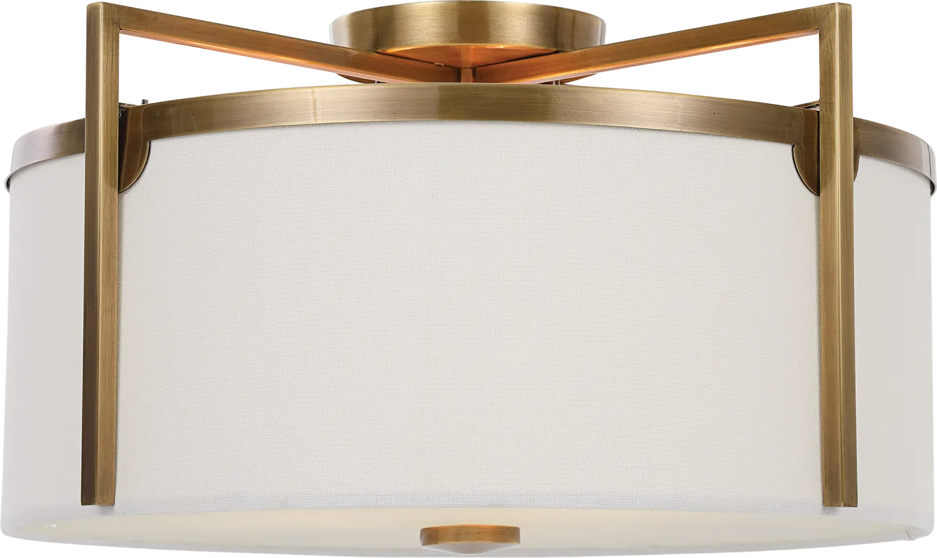 Bruno Way Brass Chandelier