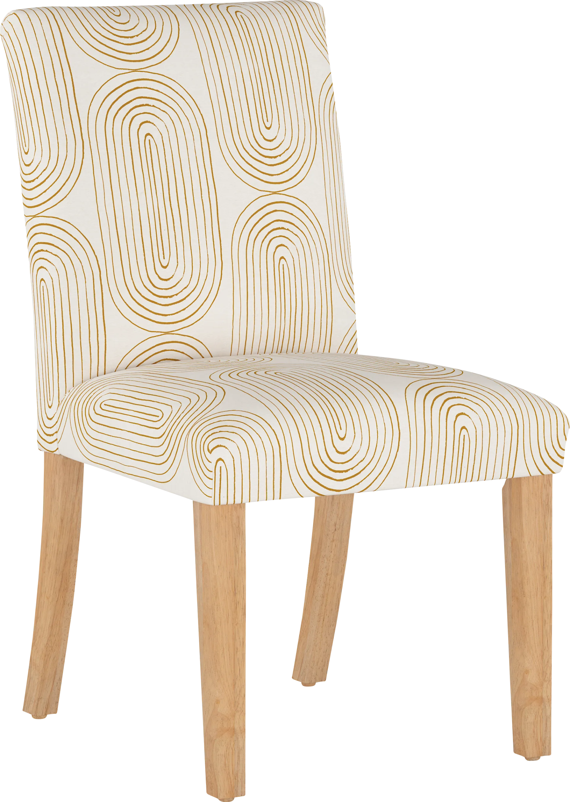 Golden Rust White Side Chair - Image 1