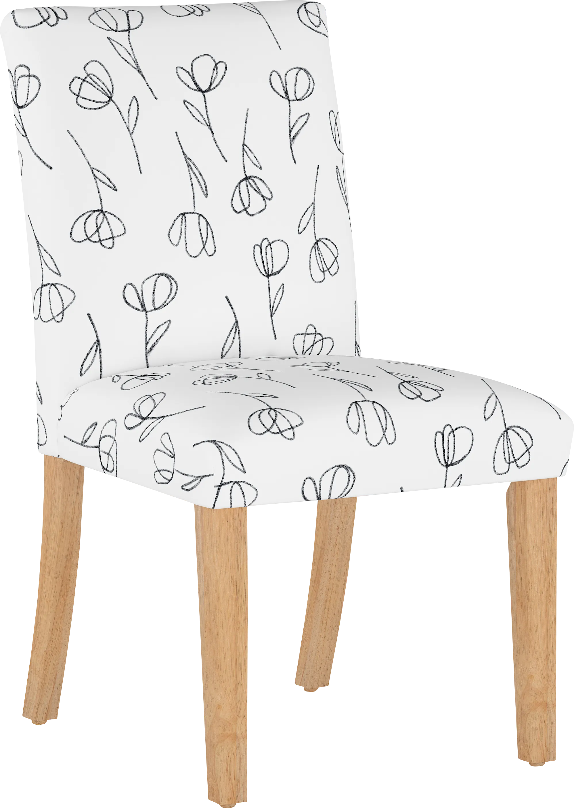Bouqay White Side Chair - Thumbnail - Image 1