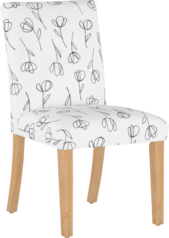 Bouqay White Side Chair