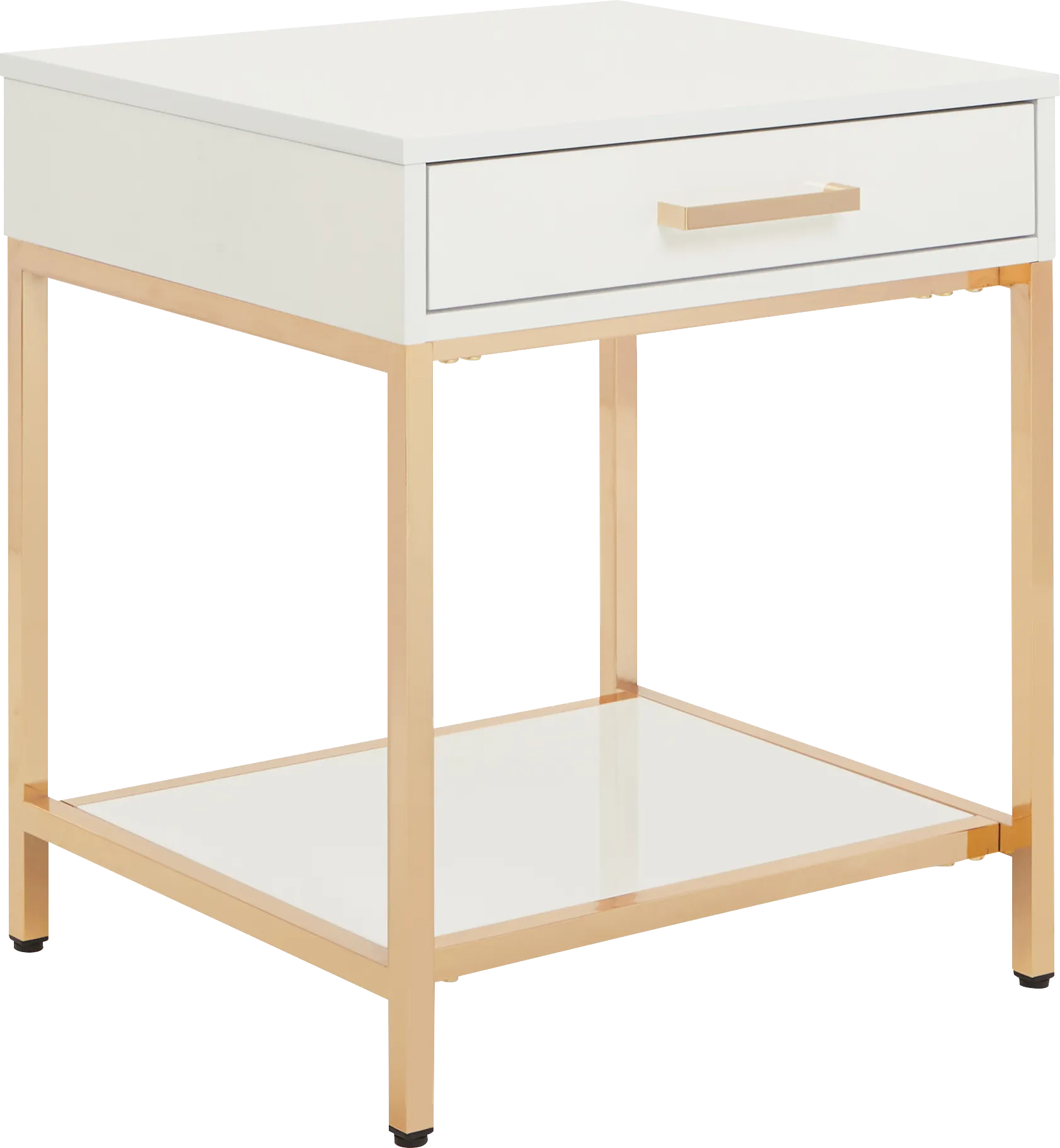 Altrissa White End Table
