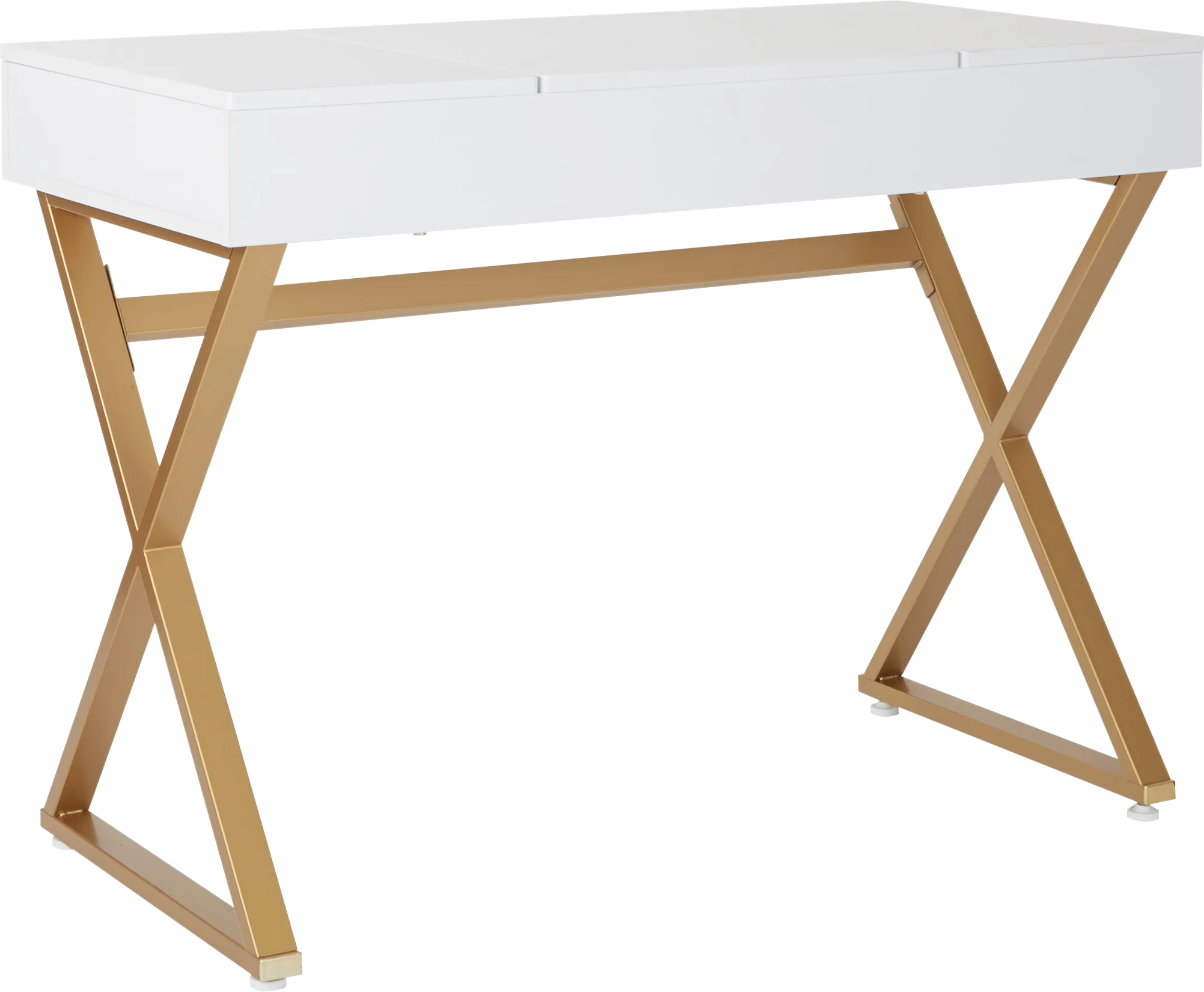 Joelette White Vanity Desk - Thumbnail - Image 1