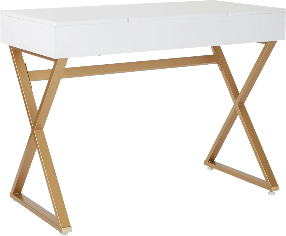 Joelette White Vanity Desk