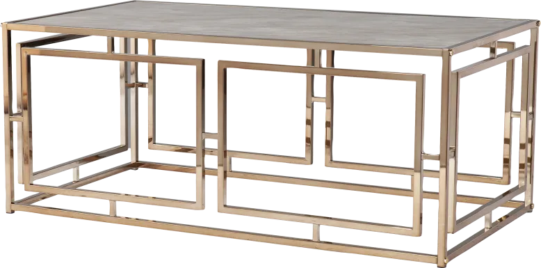 Kayview Gold Cocktail Table
