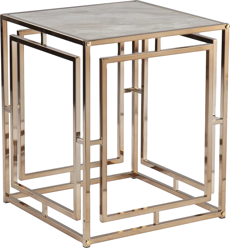 Kayview Gold End Table