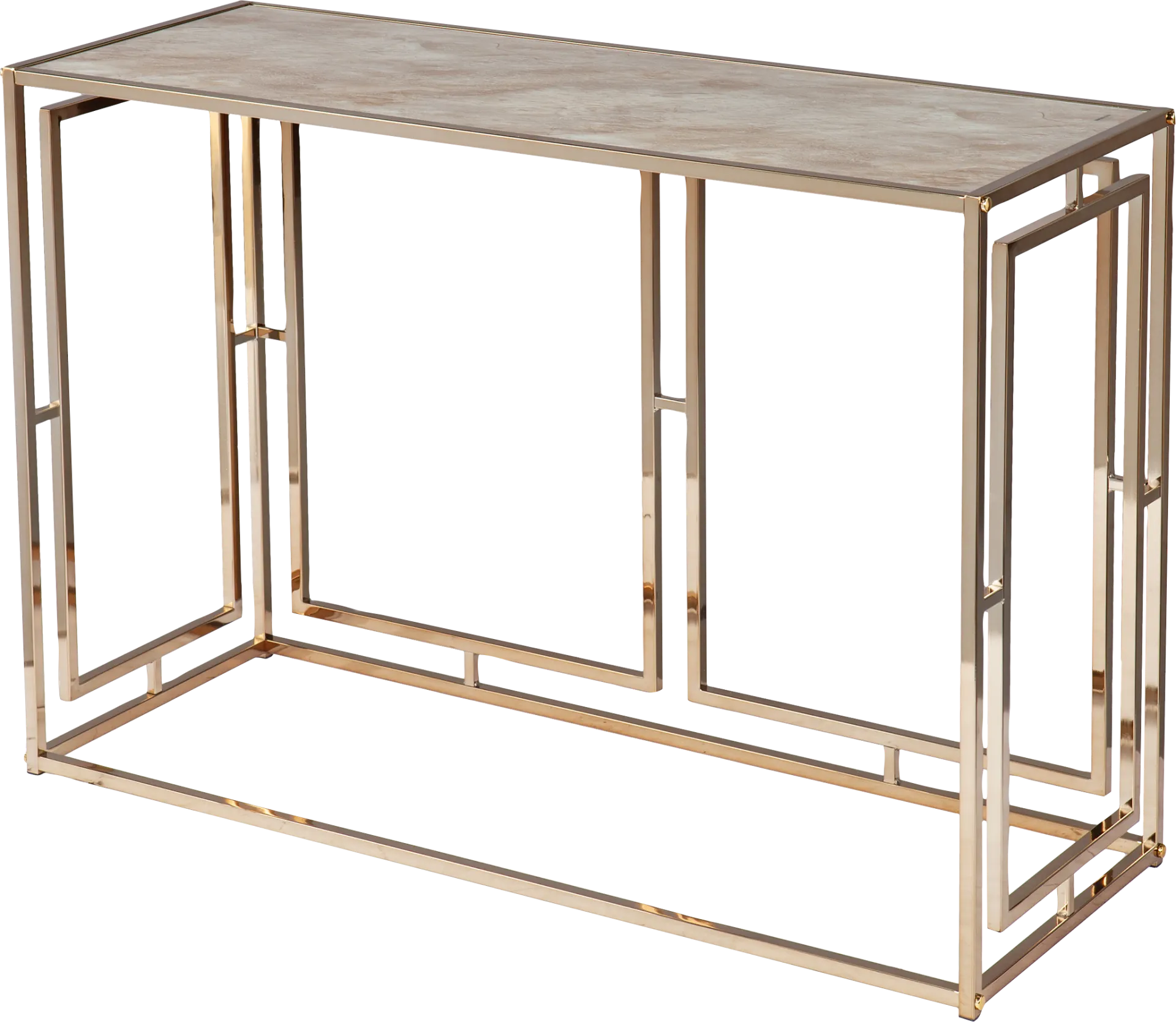 Kayview Gold Sofa Table - Image 1