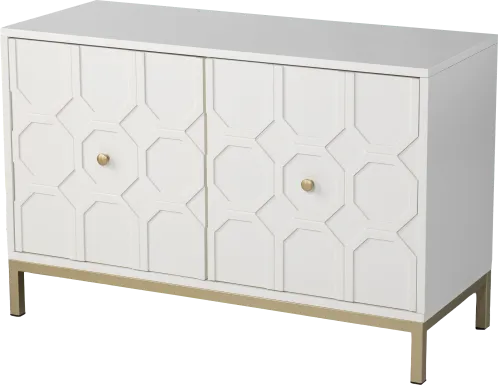 Oltons White Accent Cabinet