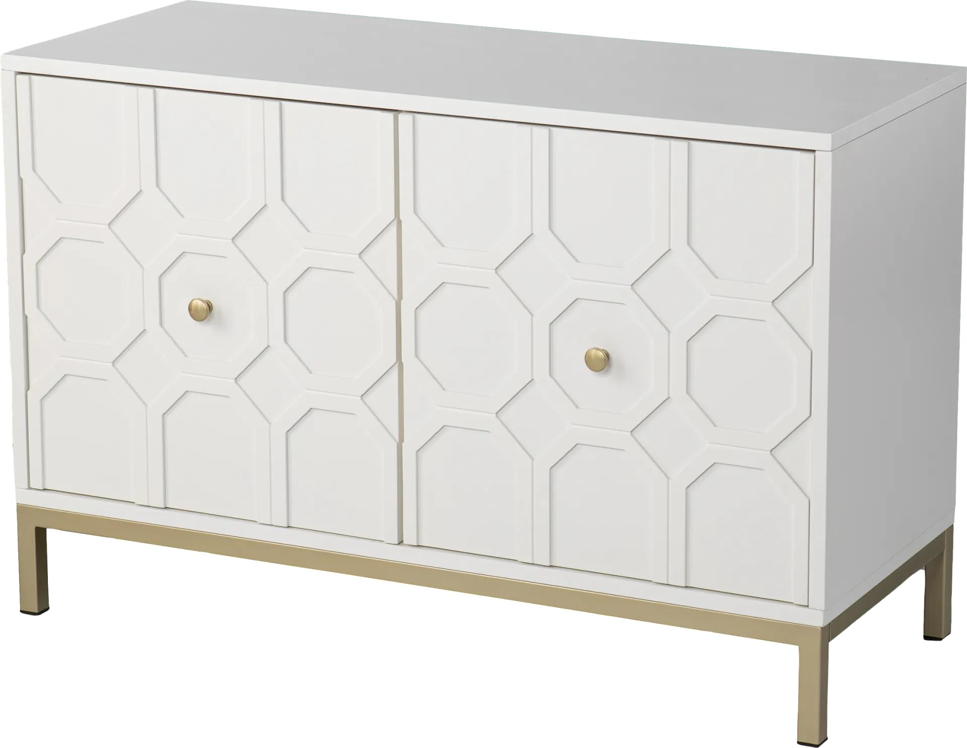 Oltons White Accent Cabinet - Image 1