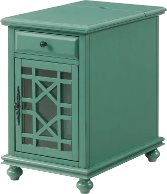 Bunyard Blue Chairside Table