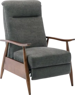 Orcut Charcoal Push Back Recliner