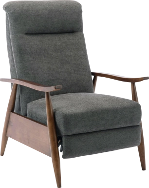 Orcut Charcoal Push Back Recliner