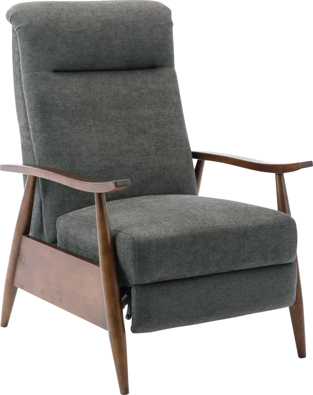 Orcut Charcoal Push Back Recliner