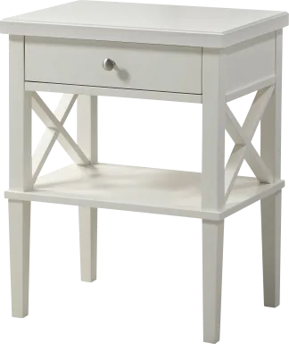 Berknor White End Table