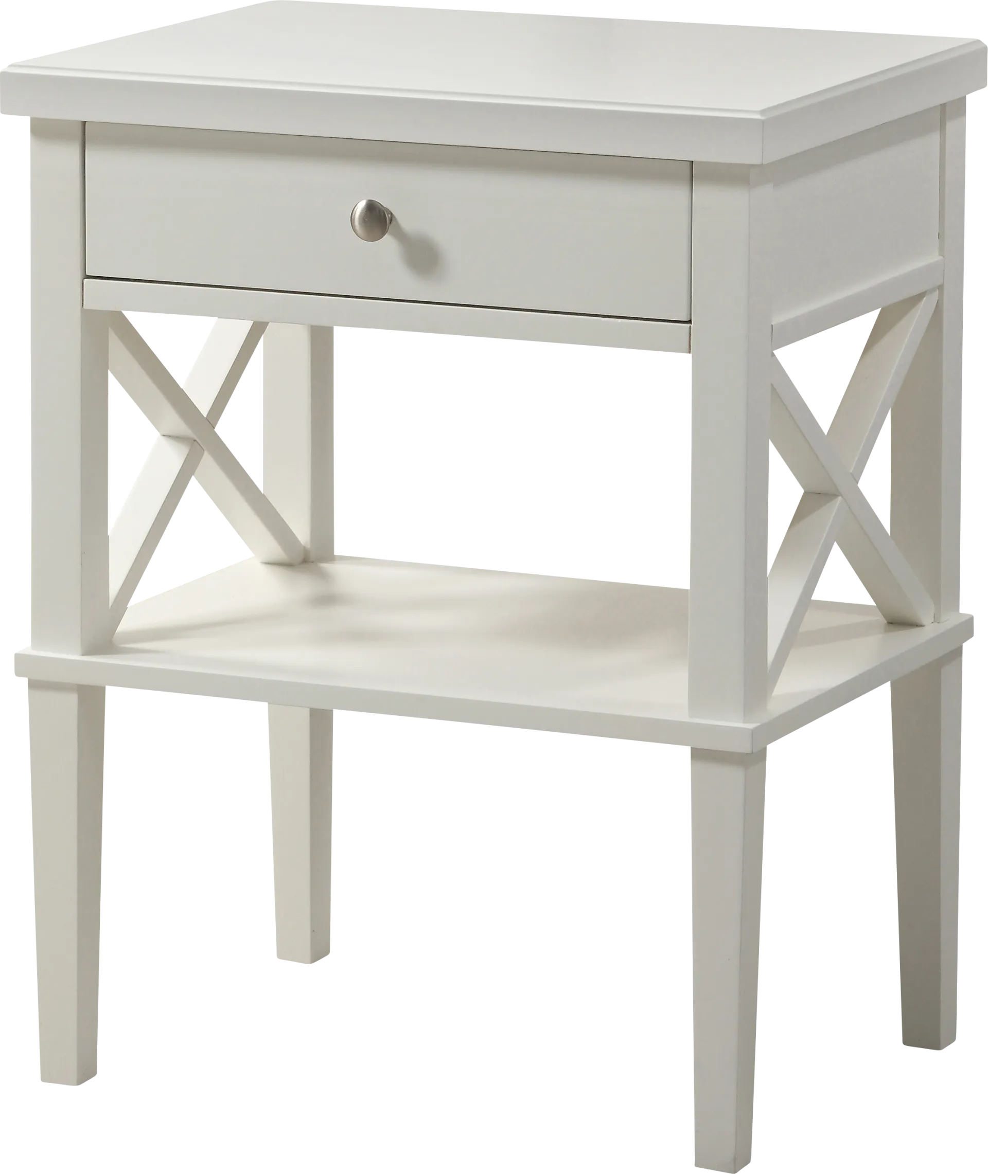 Berknor White End Table - Image 1