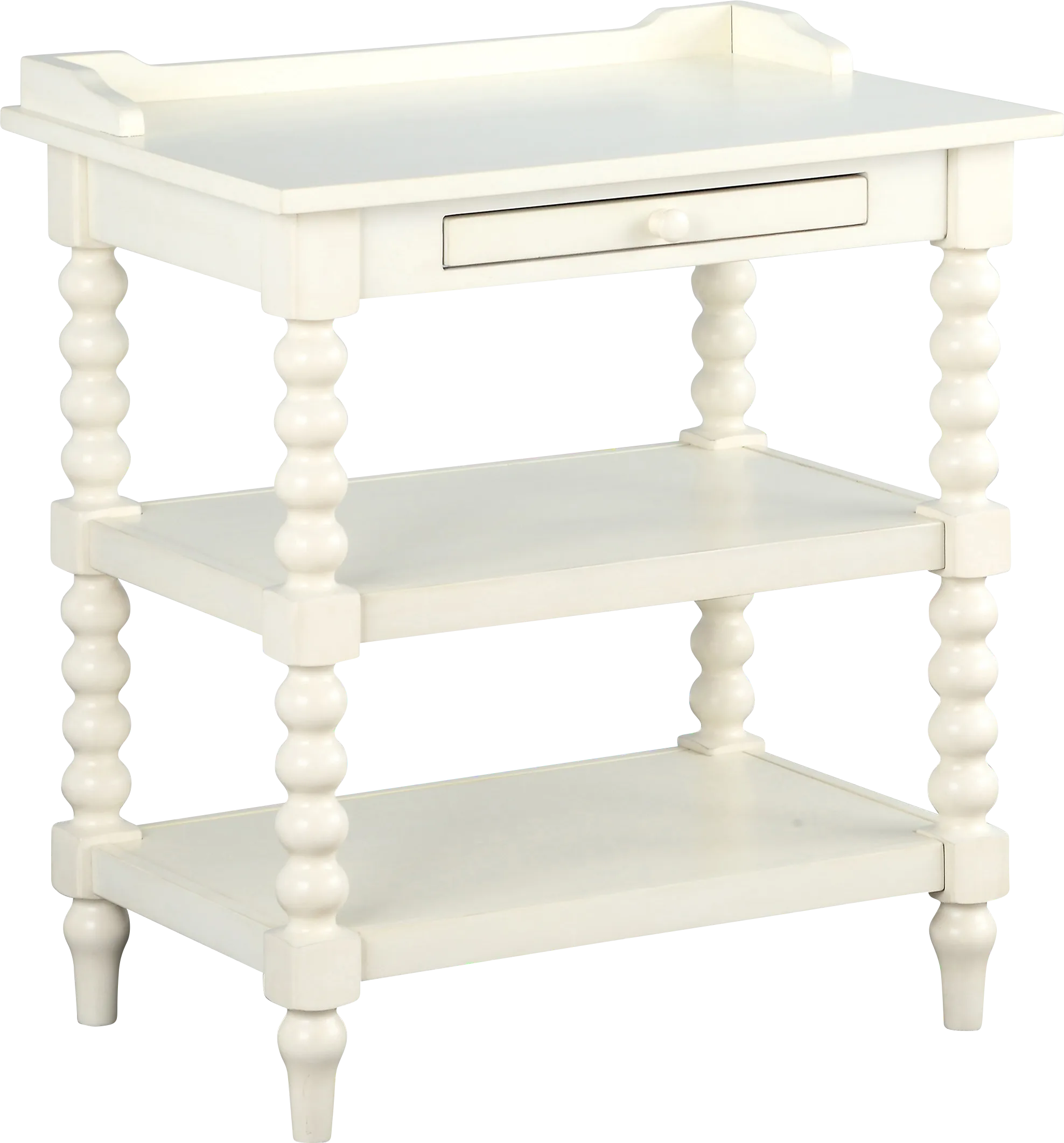 Costine White End Table