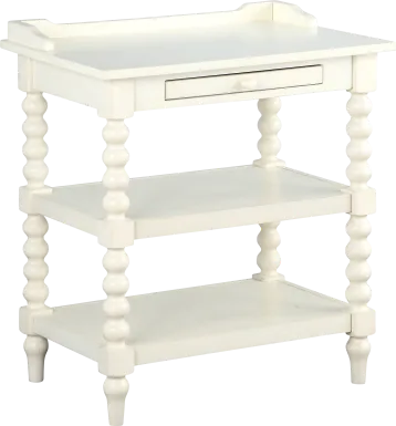 Costine White End Table
