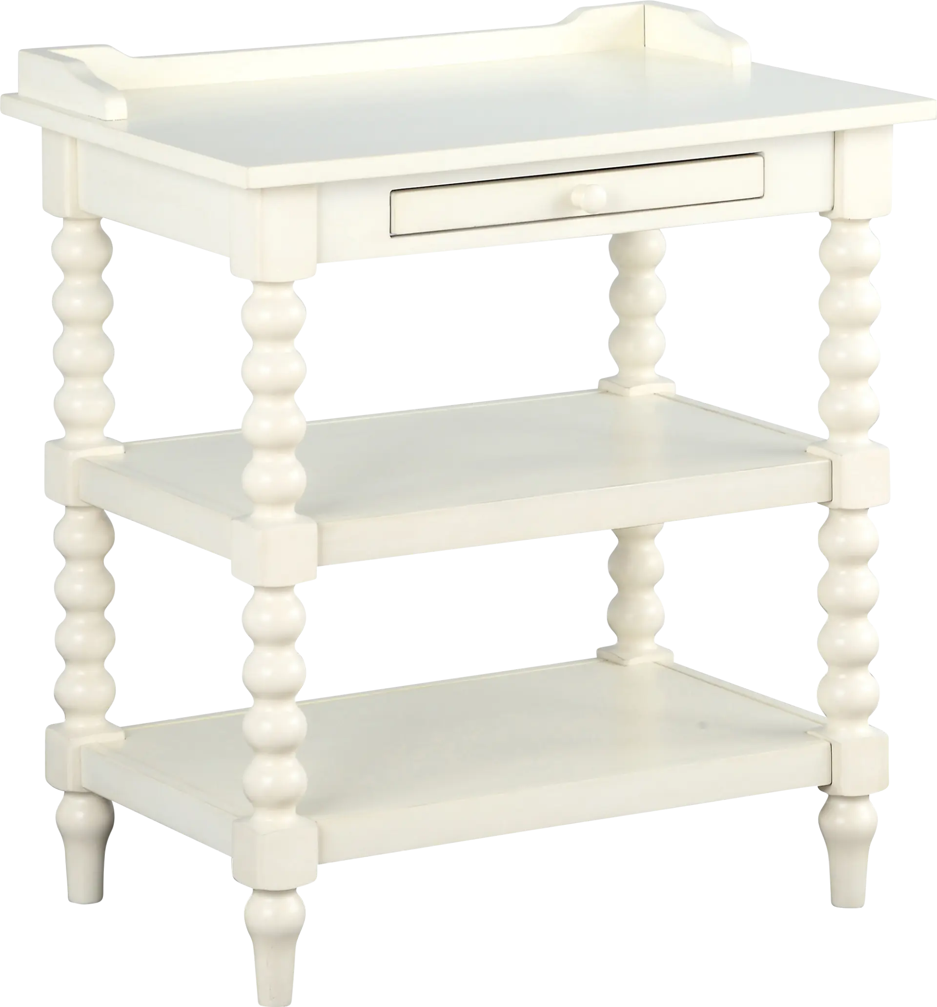 Costine White End Table