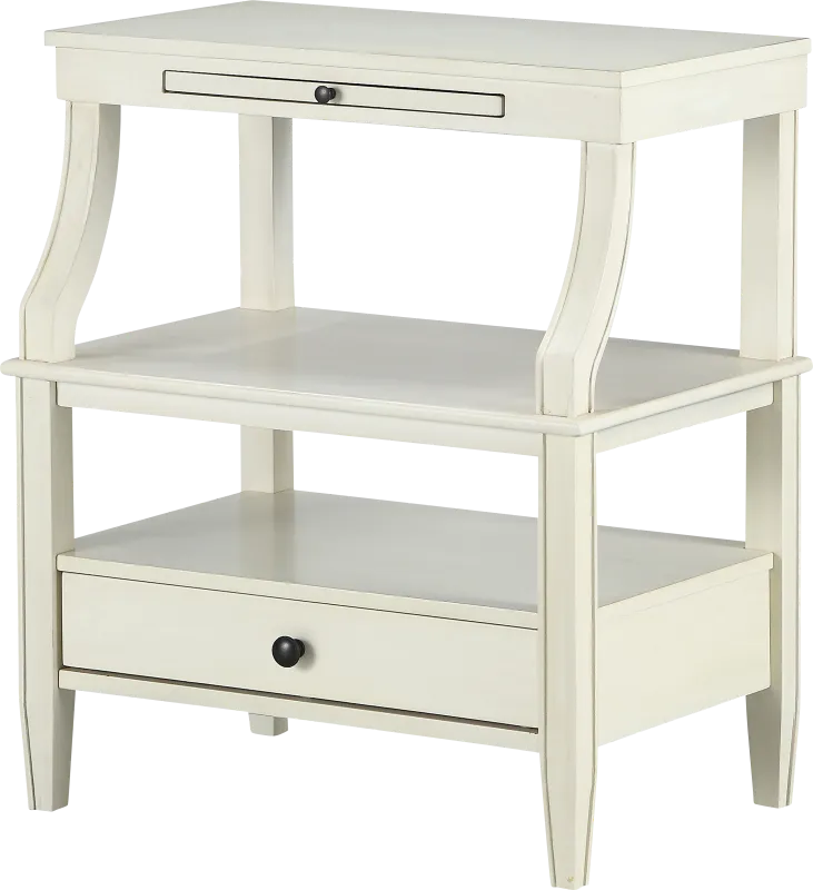 Creekglen White End Table