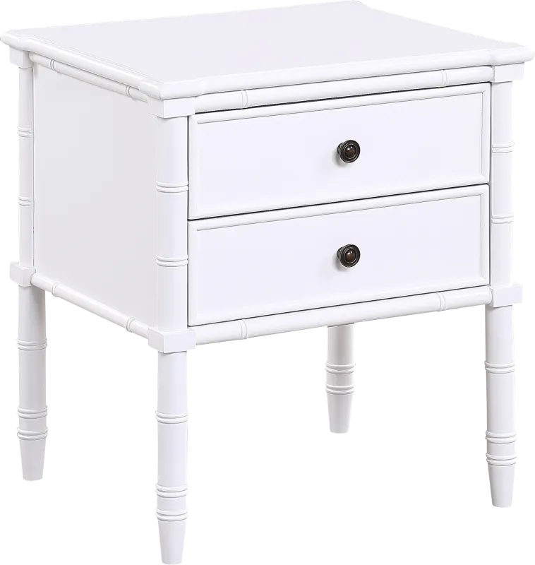 Glennford White End Table