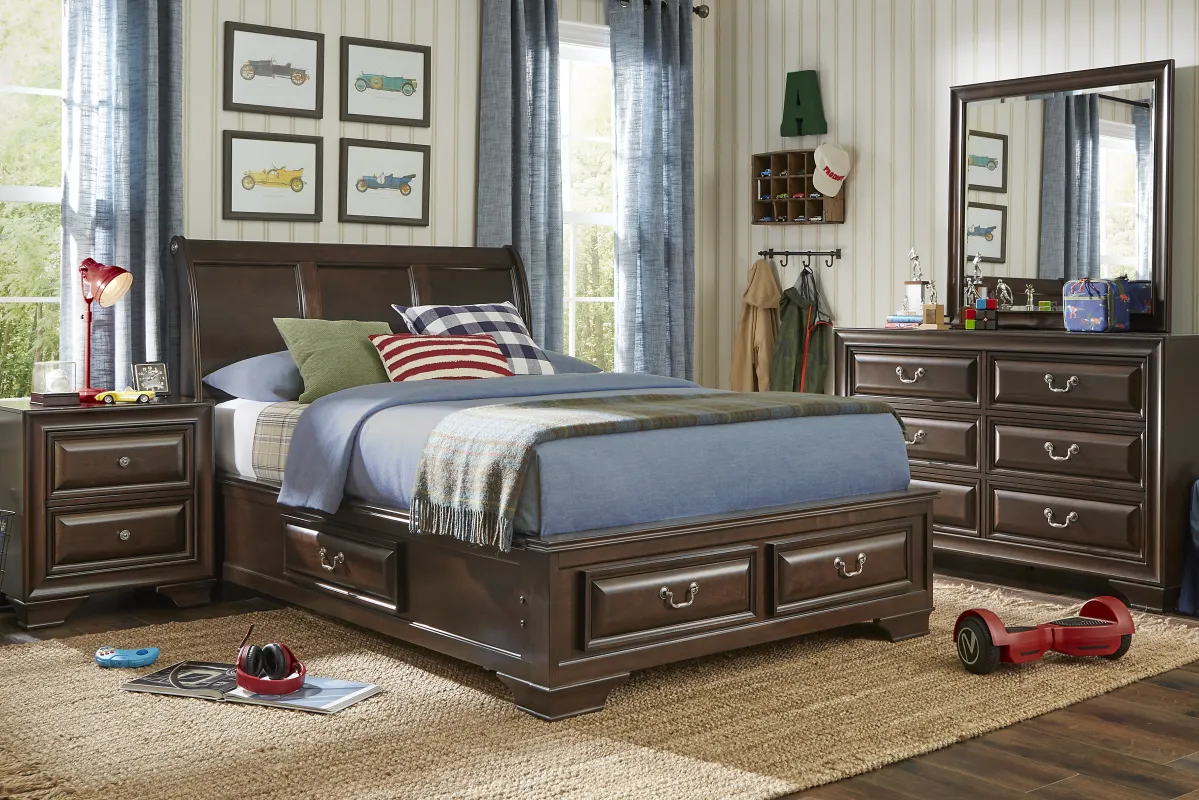 Kids Mill Valley Jr. Cherry Full Storage Bedroom