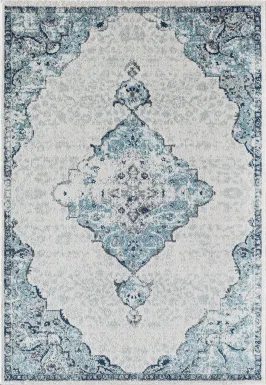 Lestine 8' x 10' Blue Rug