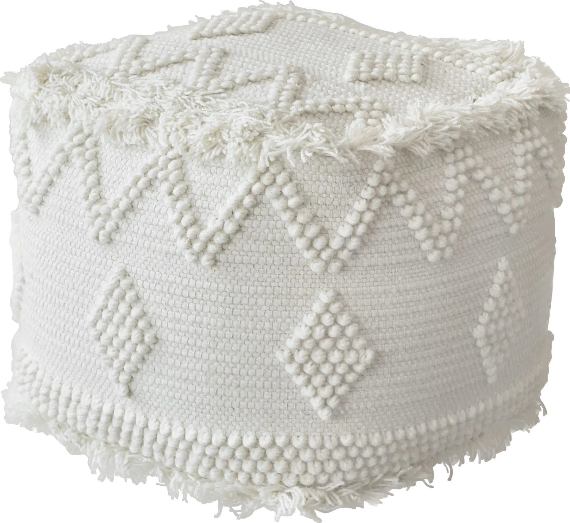 Onawa White Ottoman