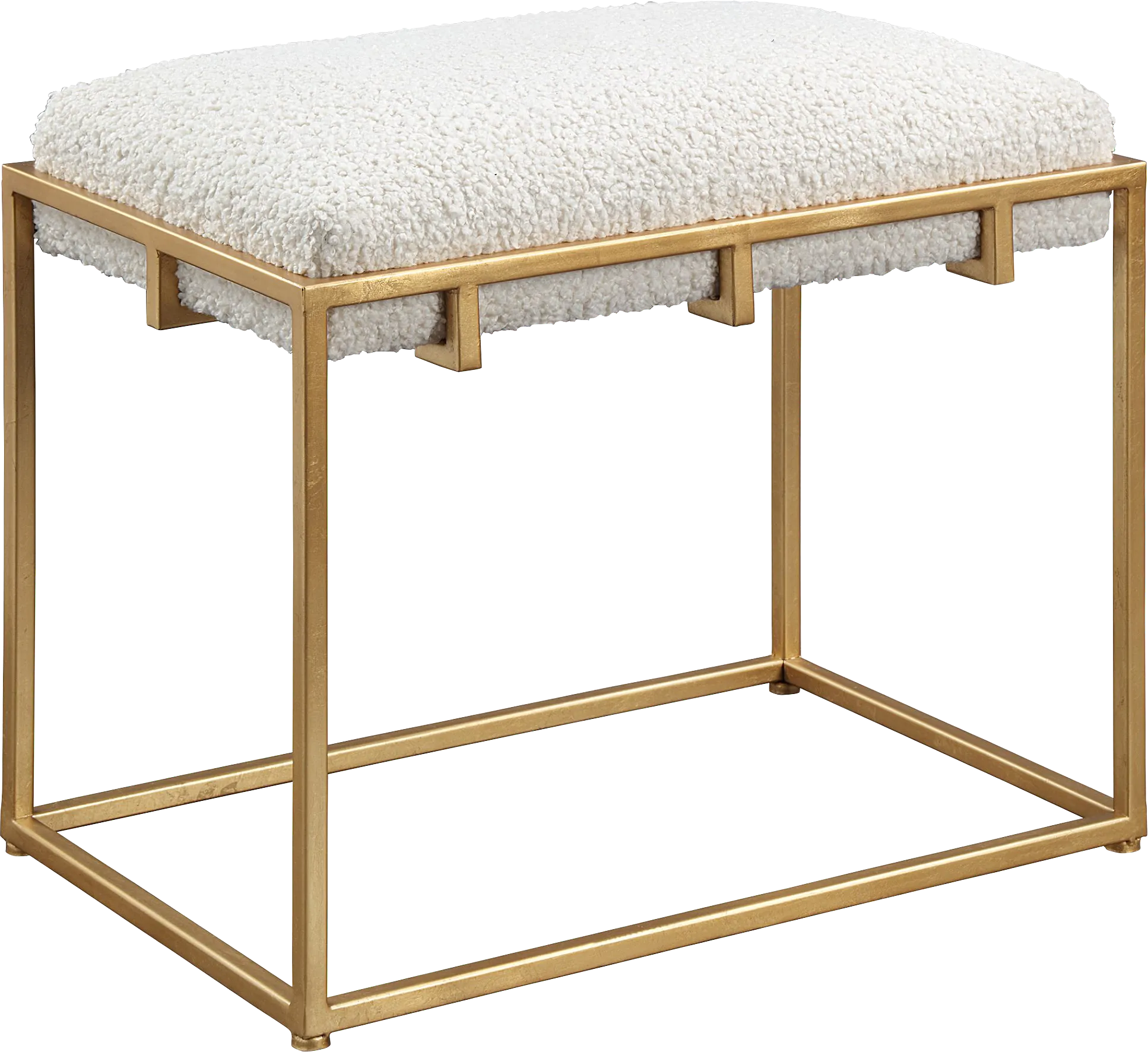 Cadencia White Accent Bench - Thumbnail - Image 1
