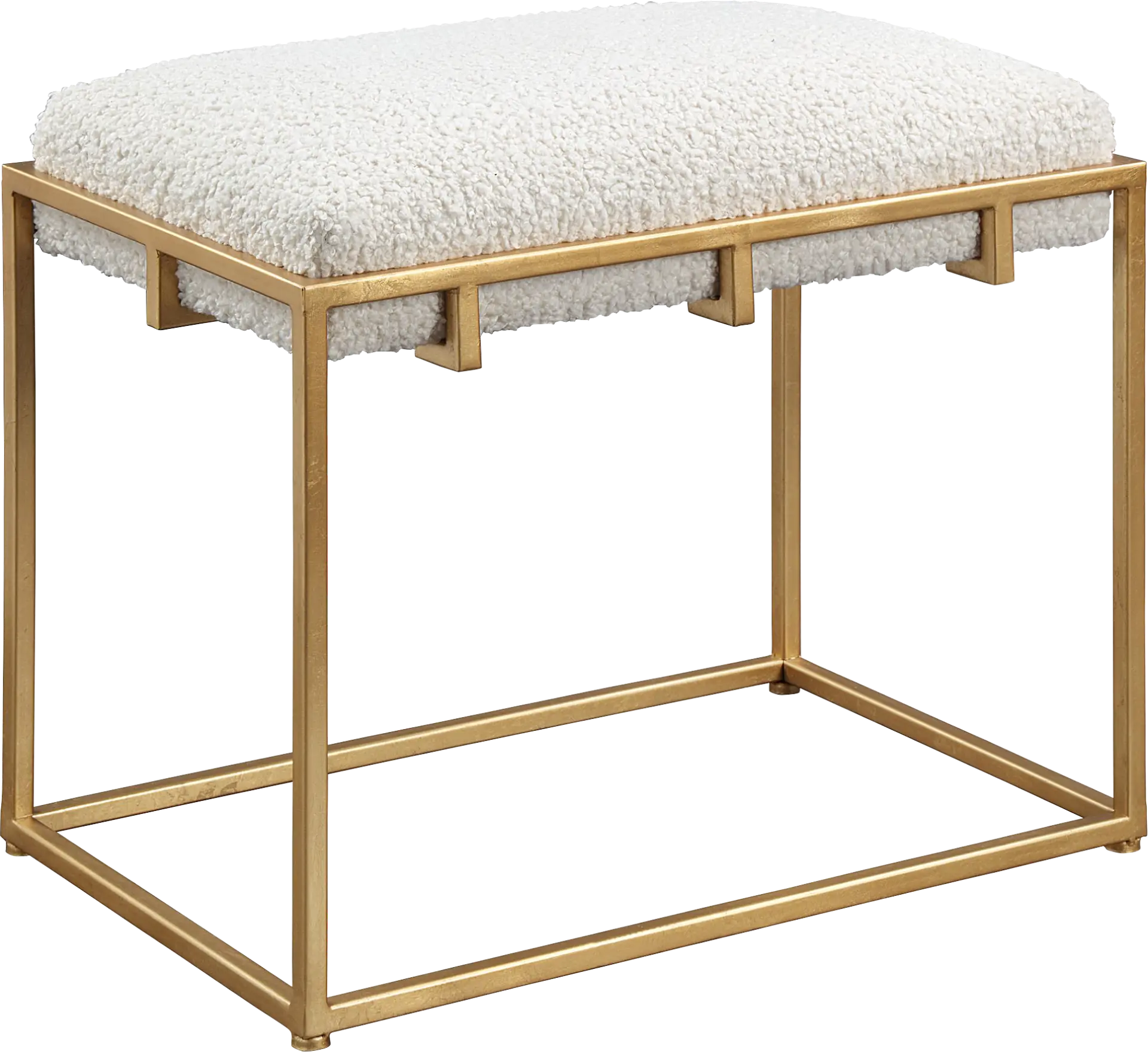 Cadencia White Accent Bench