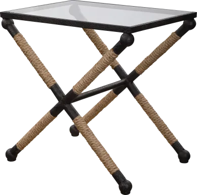 Berkten Black Accent Table