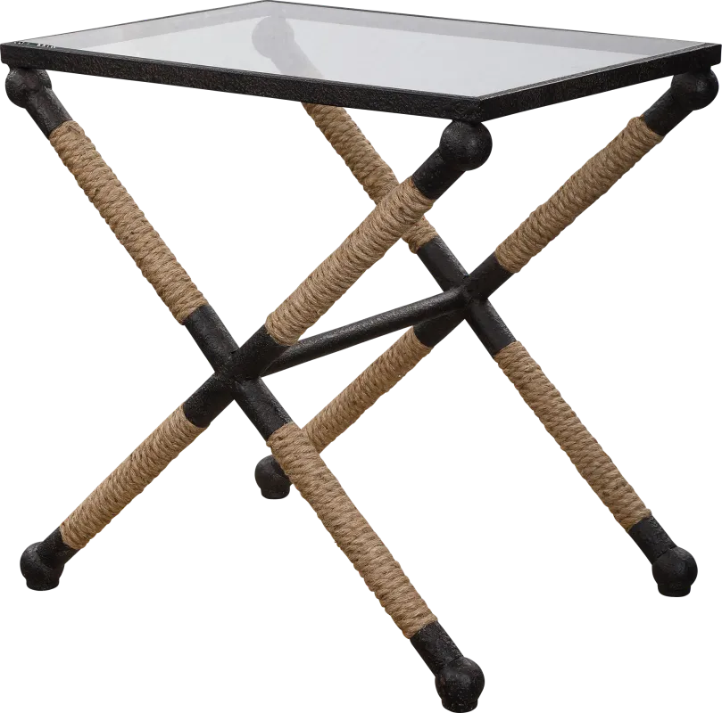 Berkten Black Accent Table