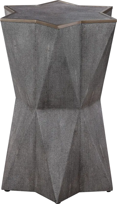 Shagbark Gray Accent Table