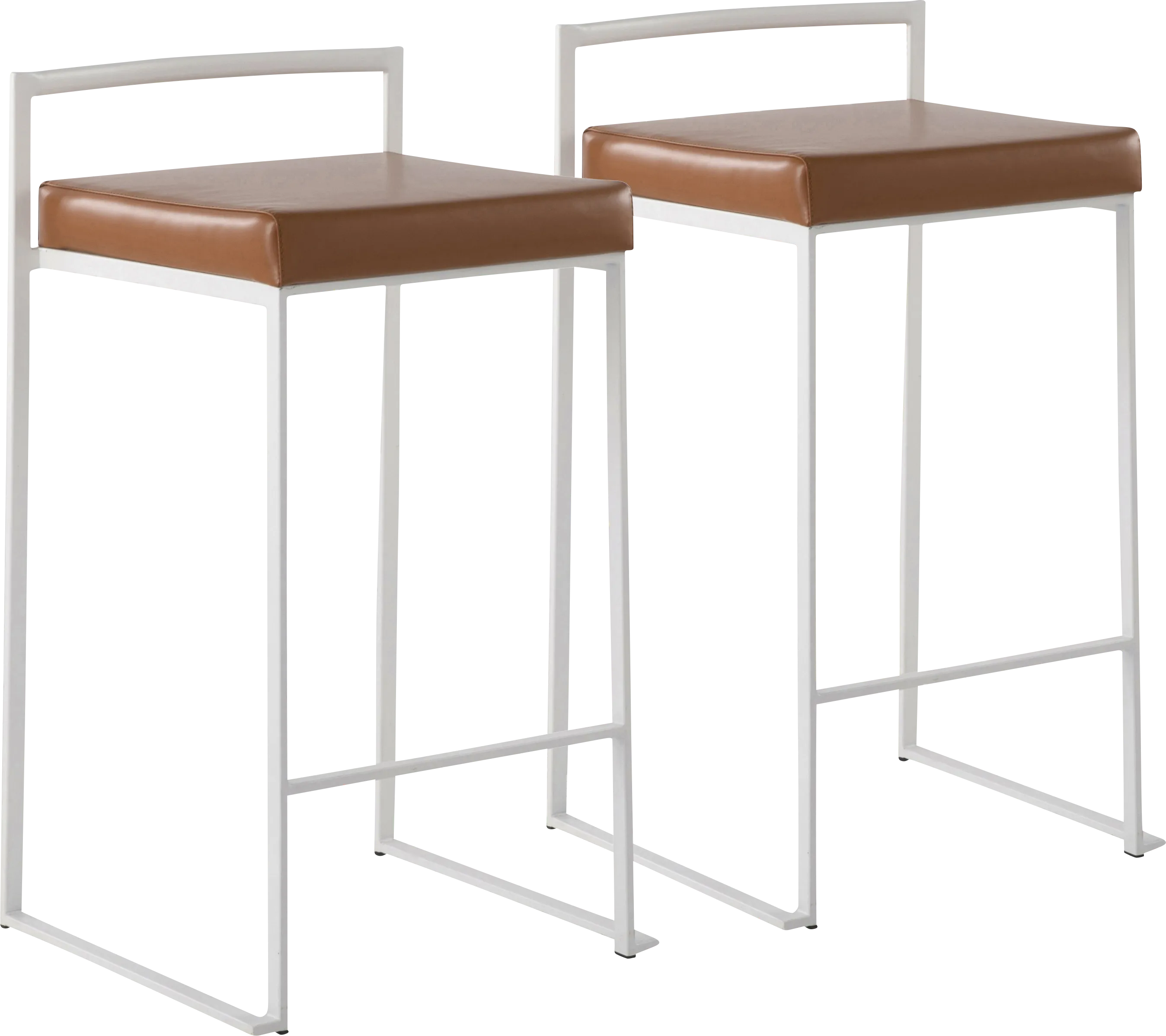 Birdlake V Camel Counter Height Stool, Set of 2