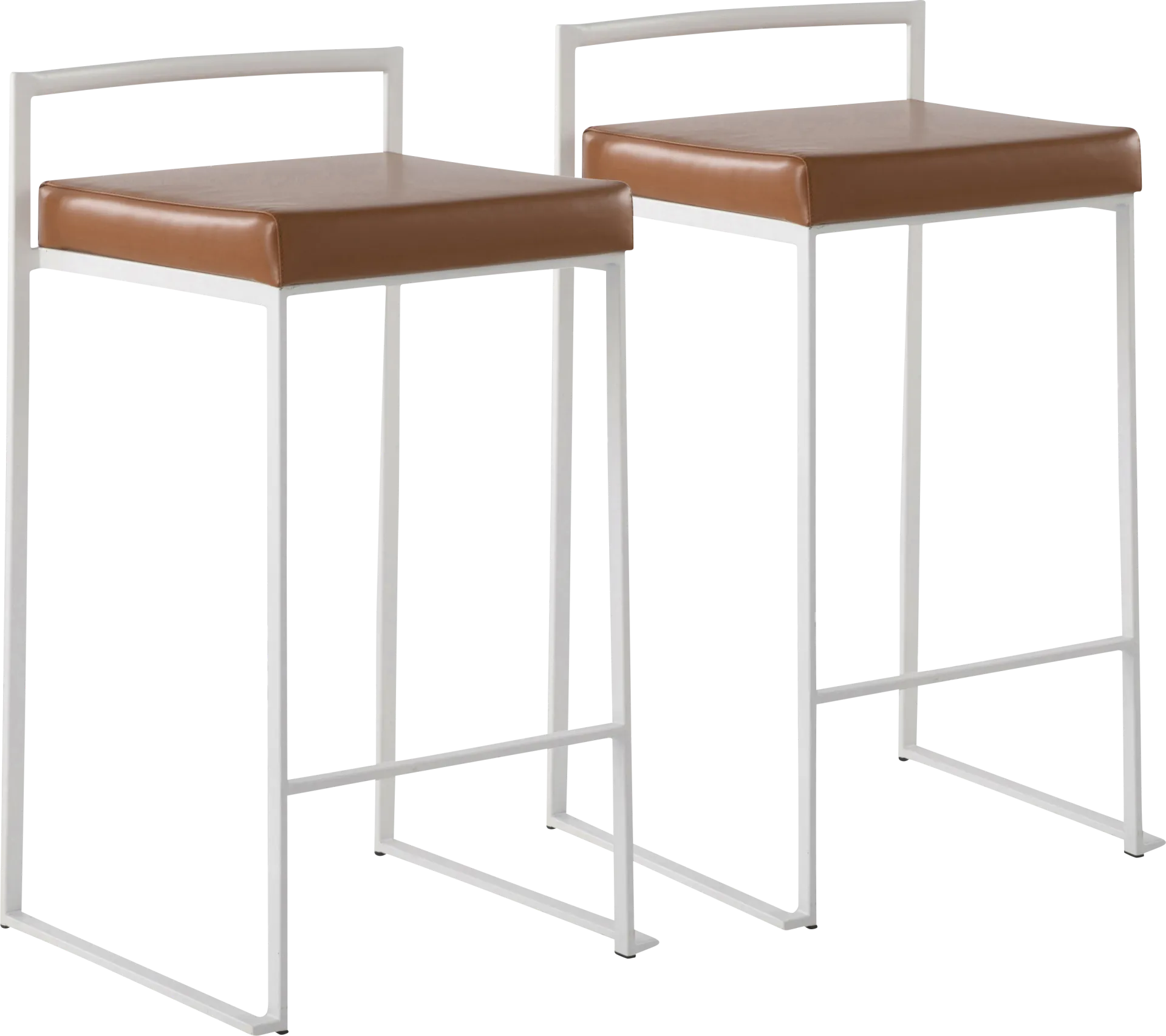 Birdlake V Camel Counter Height Stool, Set of 2 - Image 1