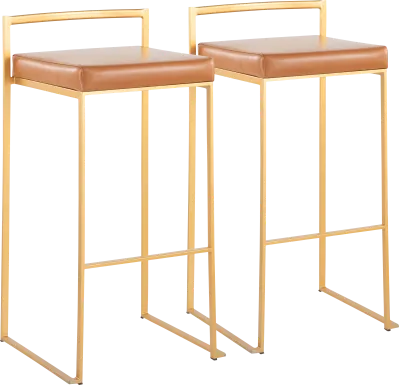 Birdlake II Camel Barstool, Set of 2