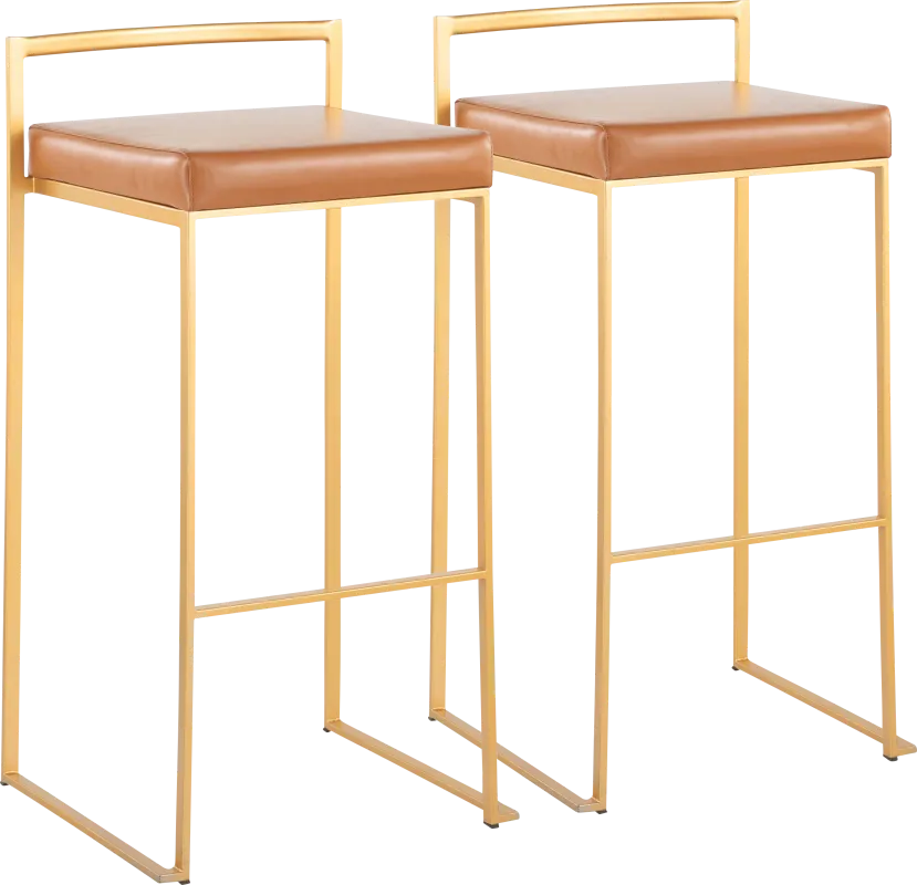 Birdlake II Camel Barstool, Set of 2