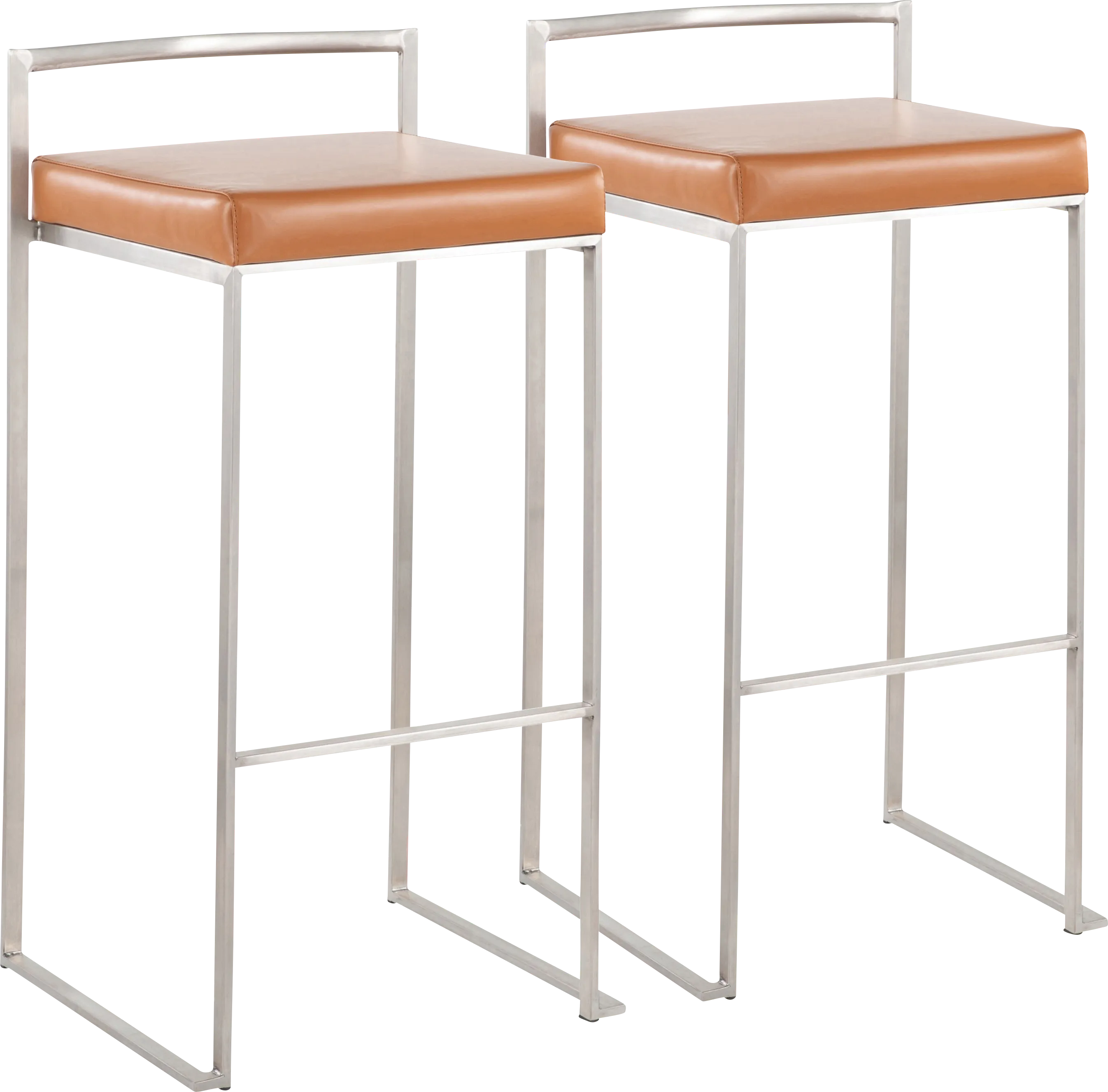 Birdlake IV Camel Barstool, Set of 2 - Thumbnail - Image 1