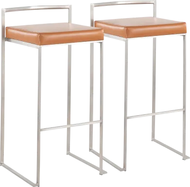 Birdlake IV Camel Barstool, Set of 2