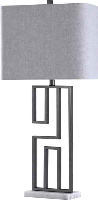 Baja Point Silver Lamp