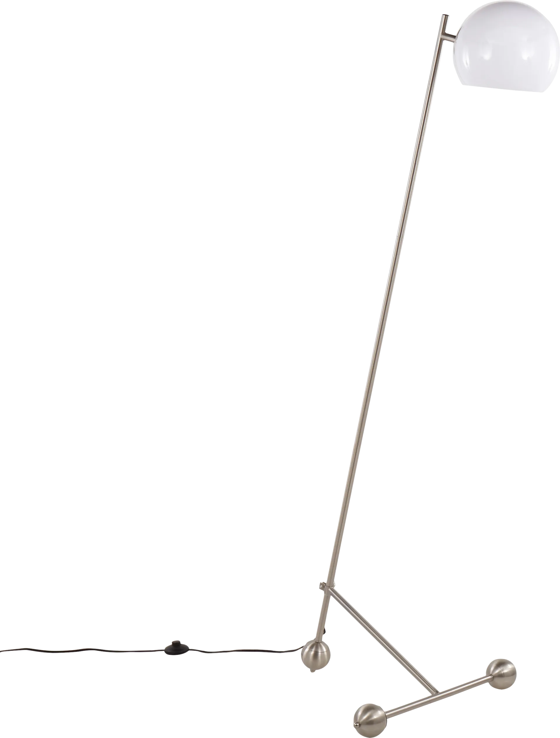 Fencourt Post Nickel Floor Lamp - Image 1