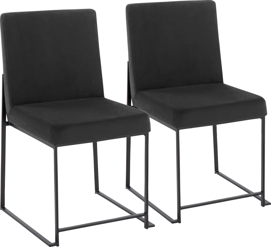 Bladens II Black Side Chair Set of 2