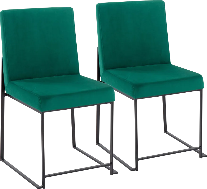 Bladens II Green Side Chair Set of 2