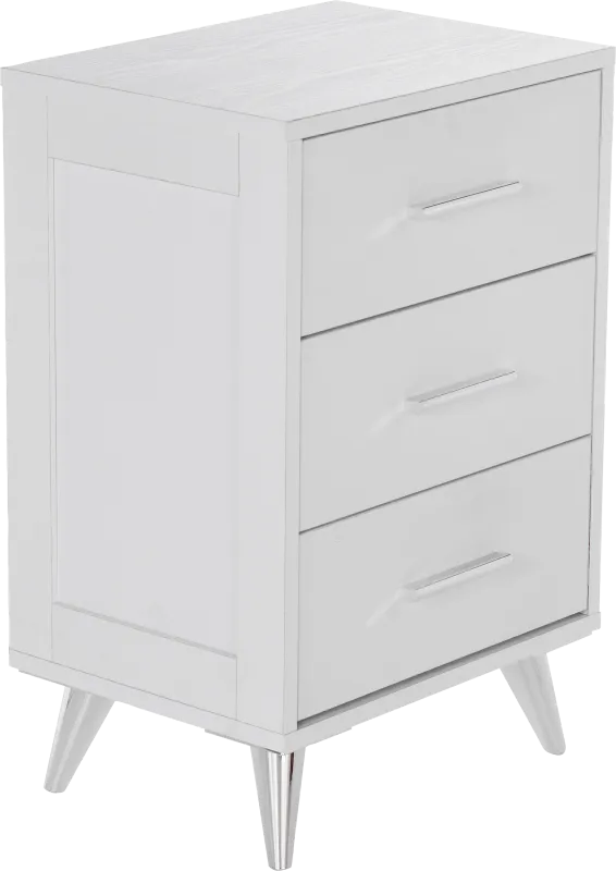 Arnoldell White Nightstand