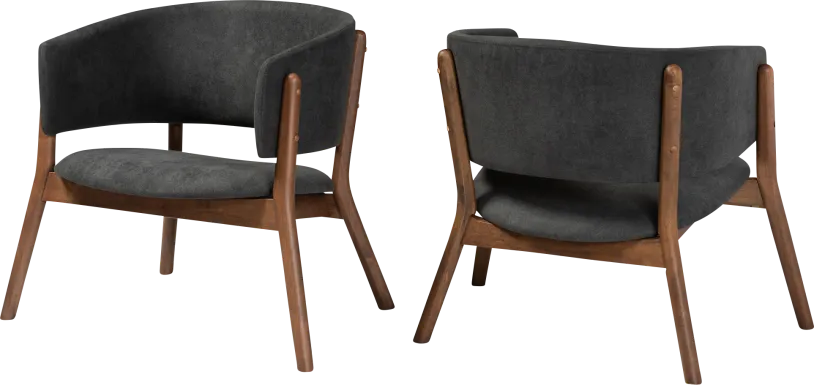 Warsoff Dark Gray Accent Chair, Set of 2