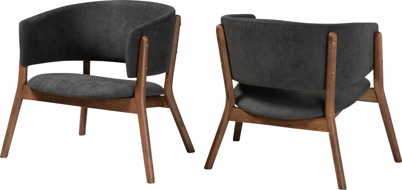 Warsoff Dark Gray Accent Chair, Set of 2